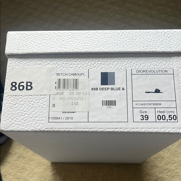 Dior Navy and White Sandals - Picture 6 of 6